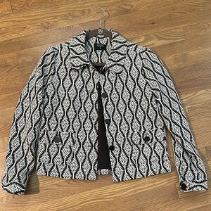 Black and White Patterned Jacket